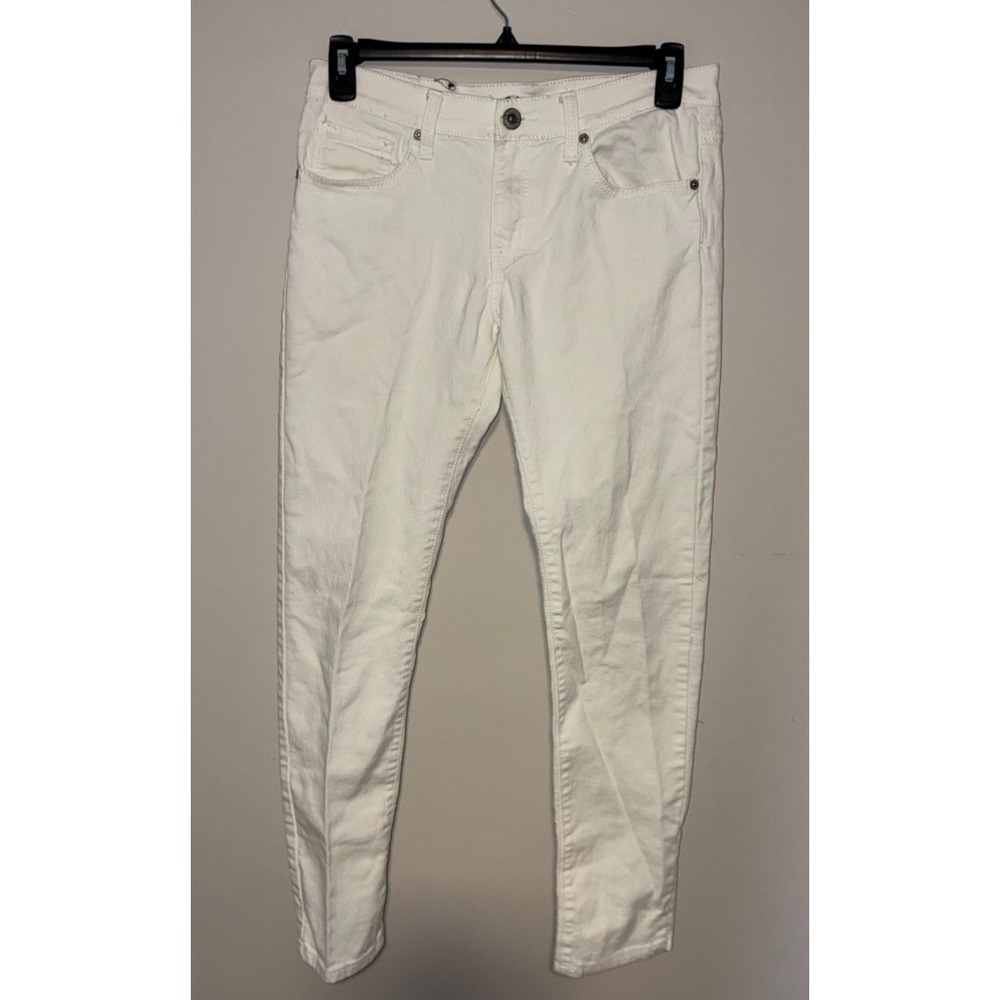 Carbon White Skinny Jeans Mens 32x32 Stretch Denim